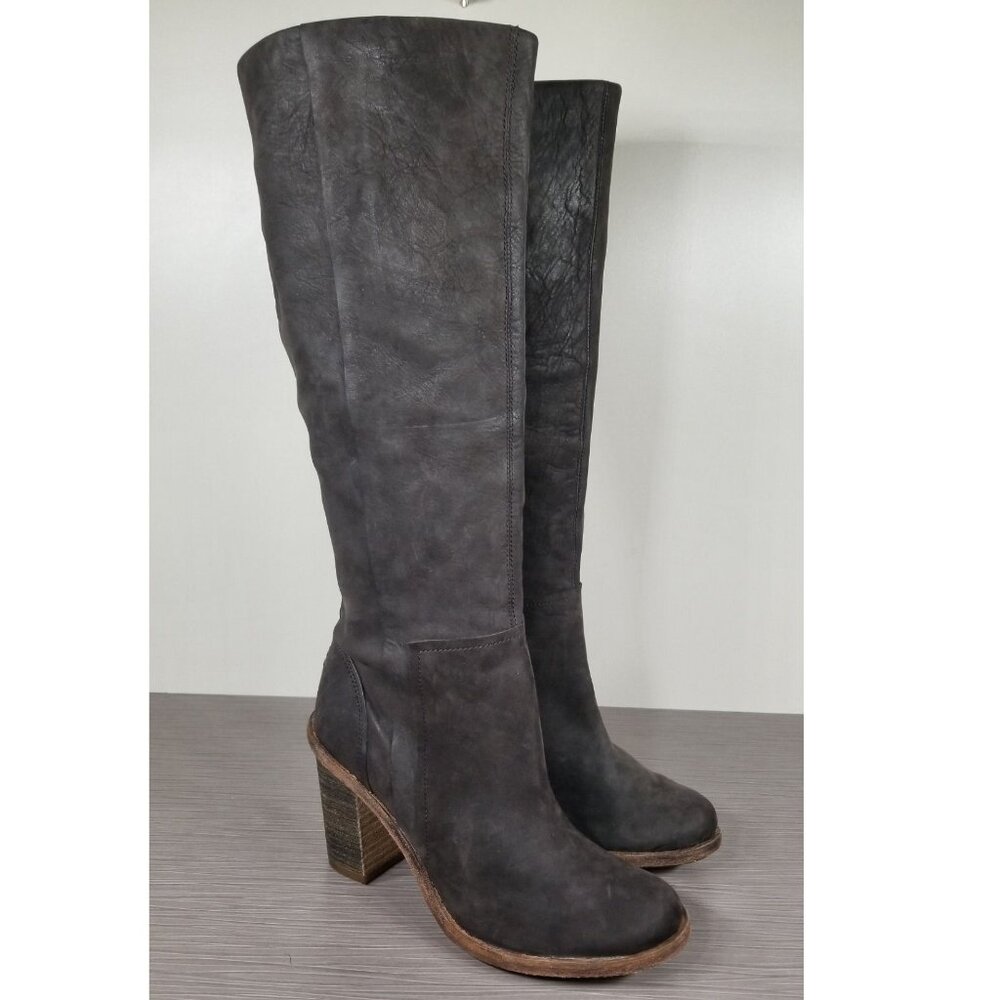 Timberland Marge Tall Boot, Nine Iron Stampede Leather, Womens Size 6 M